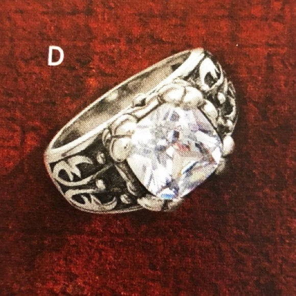 Silpada Sterling Silver Cubic Zirconia Blissful Thinking Ring Size 6 - Picture 6 of 12